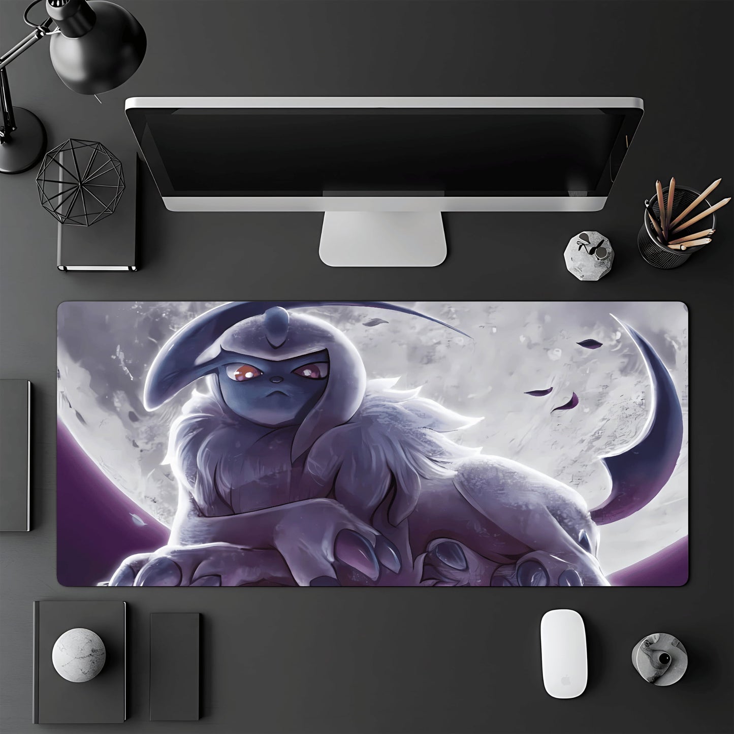 Tapis de jeu Pokémon TCG 60x30 cm avec une illustration du Pokémon Absol.