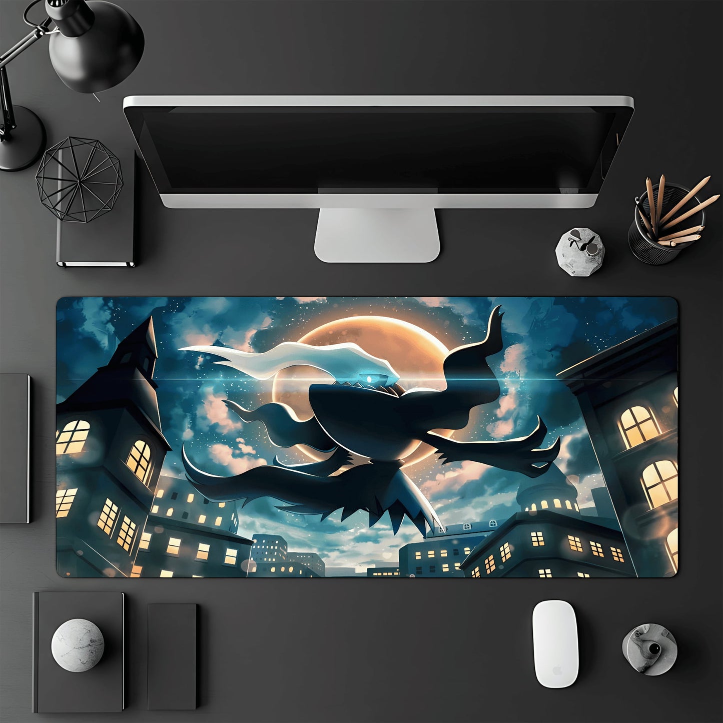 Tapis de jeu Pokémon TCG 60x30 cm illustré par le Pokémon Darkrai.